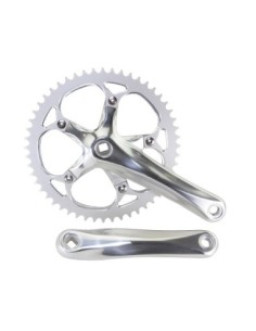 Alloy 540 Track Crankset 52T x 175mm Matt Silver.
